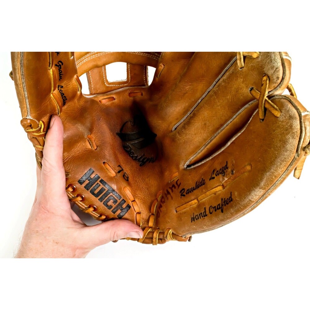 Hutch Super H Design Baseball Glove Tanned Leather RH Throw - Picture 2 of 5